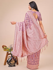 Elegant Sea Green Linen Cotton Saree with Silver Zari Border & Geometric Weave – Daily, Office & Festive Wear
