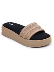 Casual Fashion Sandals Open Back Flatform Heels