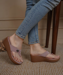 Fashion Open Back Sandal 2.5 inches Wedge Heels