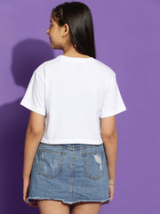 Girls Cotton Crop Top