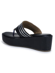 Fashion Open Back Sandal 2 inches Wedge Heels