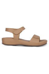 Casual Fashion Sandals 1 Inch Flatform Ankle Loop Round Toe Heels
