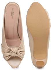 Casual Fashion Sandals Open Back Kitten Heels