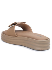 Casual Fashion Sandals Open Back Flatform Heels