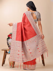 Graceful Blue & Beige Lichi Silk Saree with Elegant Woven Pallu – Timeless Beauty for Every Occasion