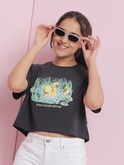 Girls Cotton Crop Top