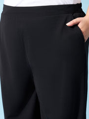 Women Smart Mid-Rise Easy Wash Trousers