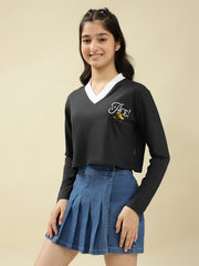 Girls Cotton Crop Top