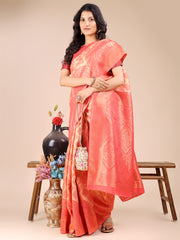 Elegant Grey and Gold Silk Saree – Graceful Artistry with Contemporary Charm