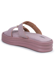 Casual Fashion Sandals Open Back Flatform Heels