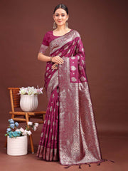 Banarasi Silk Saree with Zari Weaving - A Timeless Tale of Elegance