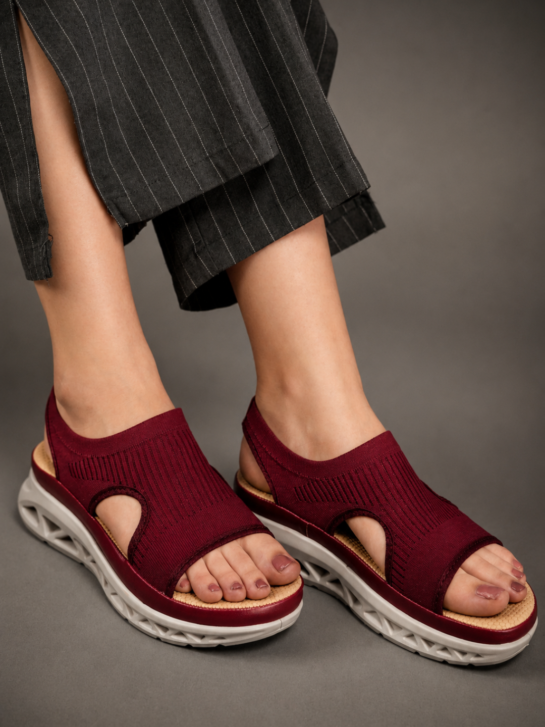 Casual Fashion Backstrap Platform Sandals 1 inch Heels