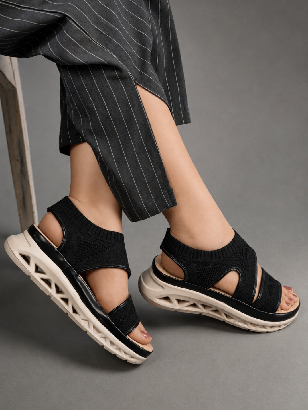 Casual Fashion Backstrap Platform Sandals 1 inch Heels