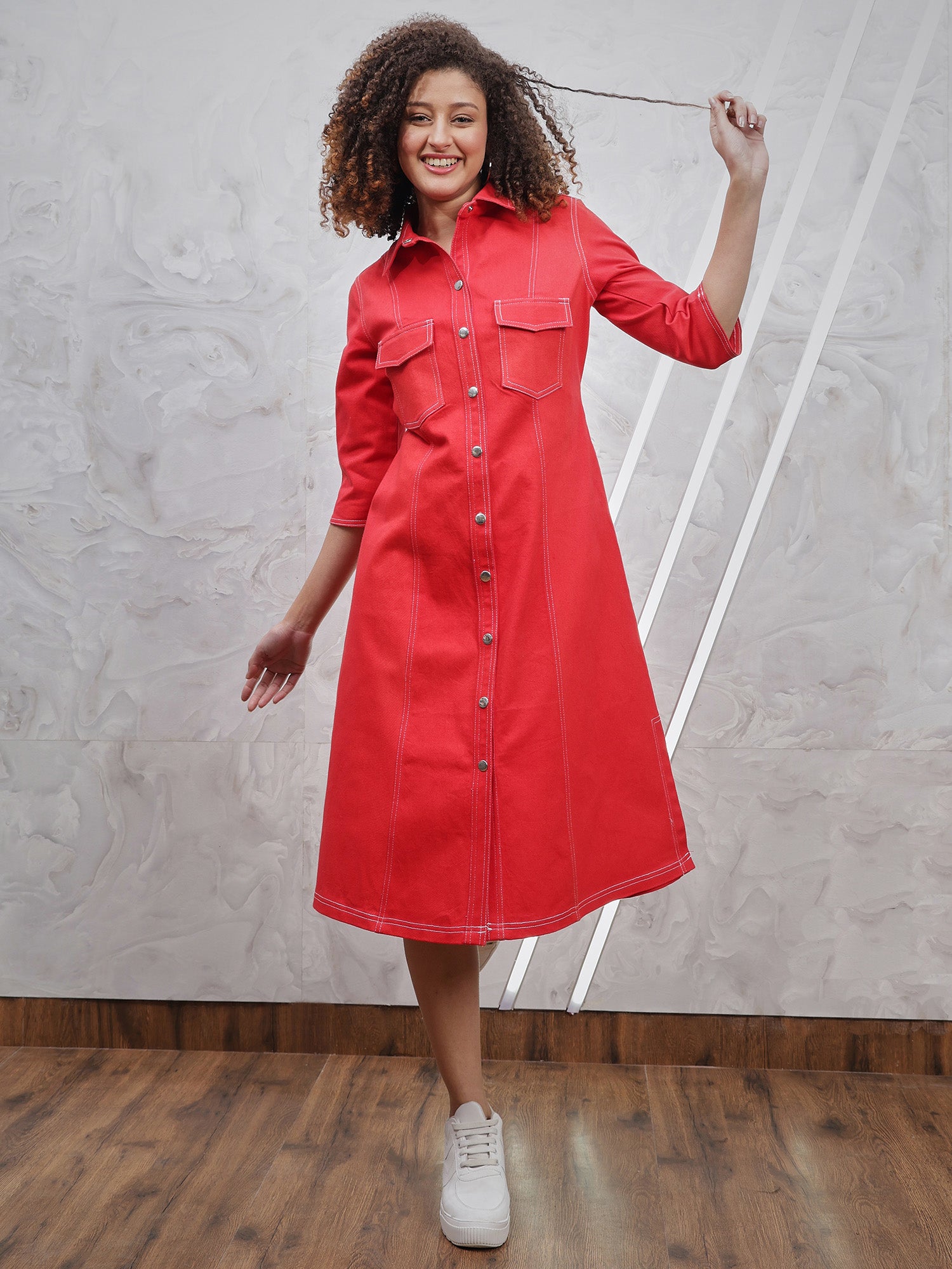 Denim Shirt Dress
