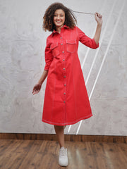 Denim Shirt Dress