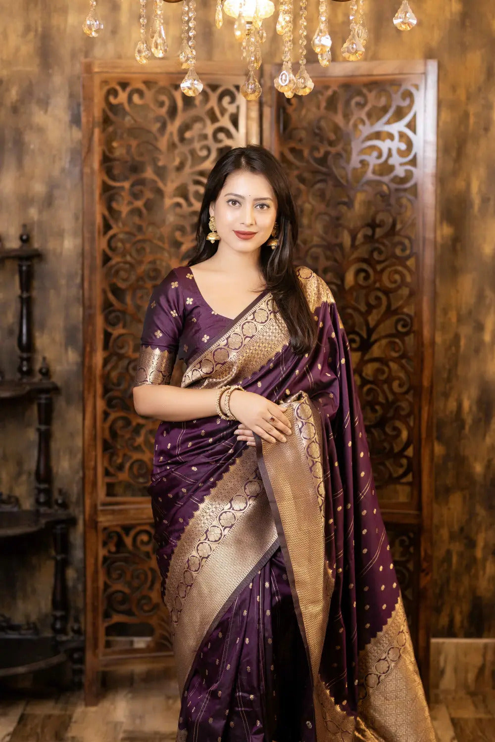 Soft-Poly-Silk-saree-with-stylish-prints-niyati