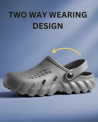 Extra Soft Men's Classic Casual Sports Clogs/Sandals with Adjustable Back Strap for Adult