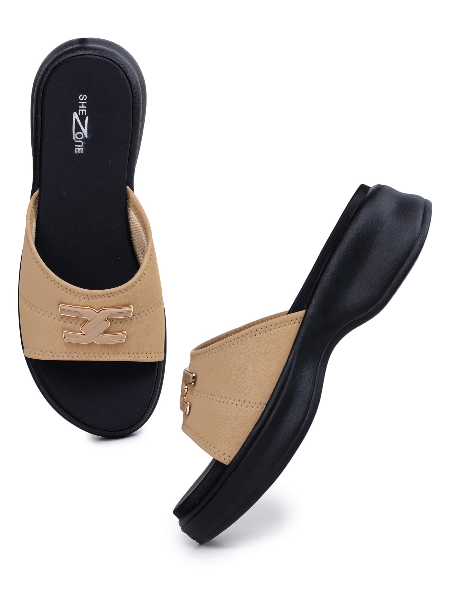 Casual Open Back Round Toe Heels
