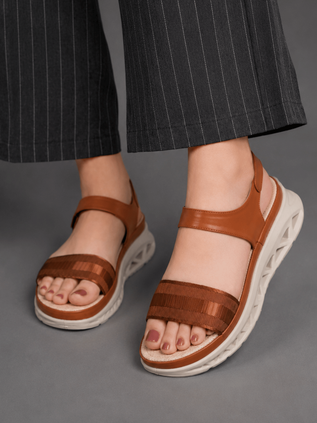 Casual Fashion Backstrap Platform Sandals 1 inch Heels