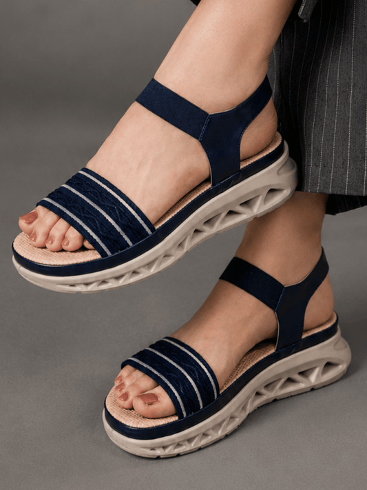 Casual Fashion Backstrap Platform Sandals 1 inch Heels