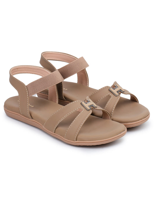 Casual Fashion Backstrap Open Toe Flats