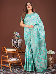 Radiant Linen Cotton Patola Saree - Where Tradition Dances with Elegance