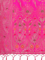 Banarasi Silk Saree with Floral Zari Weaving - Festive Traditional Elegance for Weddings & Celebrations