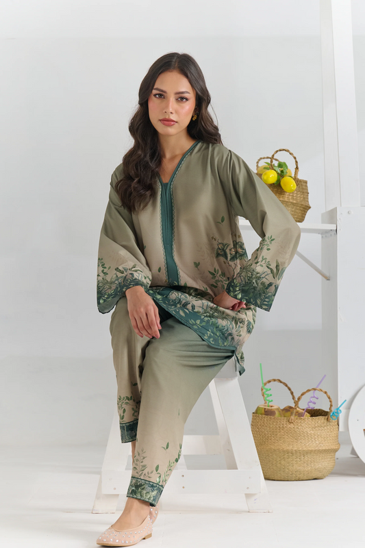 Printed Muslin Co Ord Set