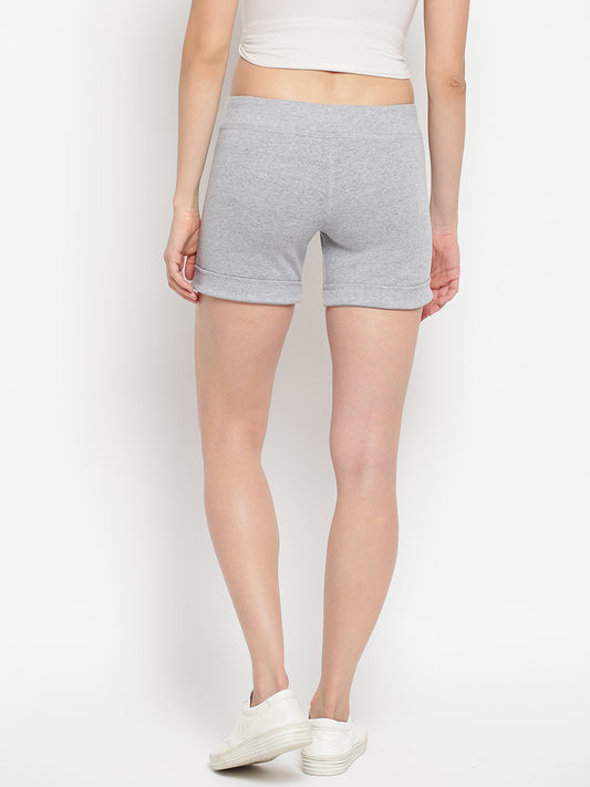 Women's Pink Cotton Shorts