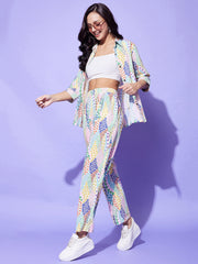 Women's Multi Colored Co-Ord Set