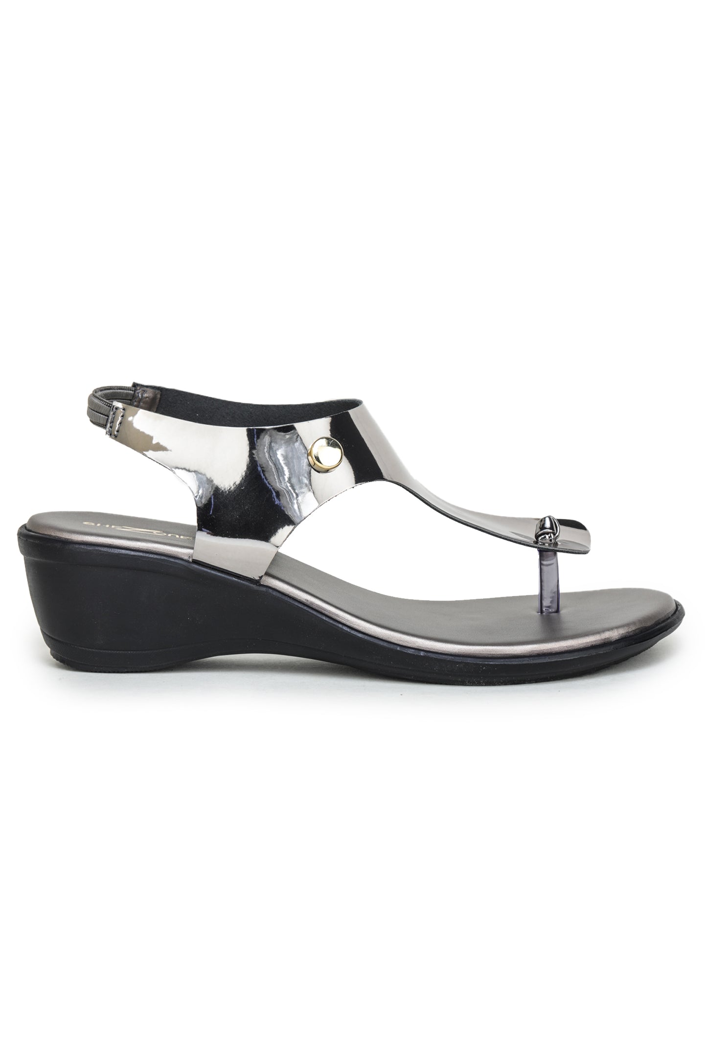 Shezone-Casual Fashion Sandals 2 Inches Wedge Backstrap Round Toe Heels