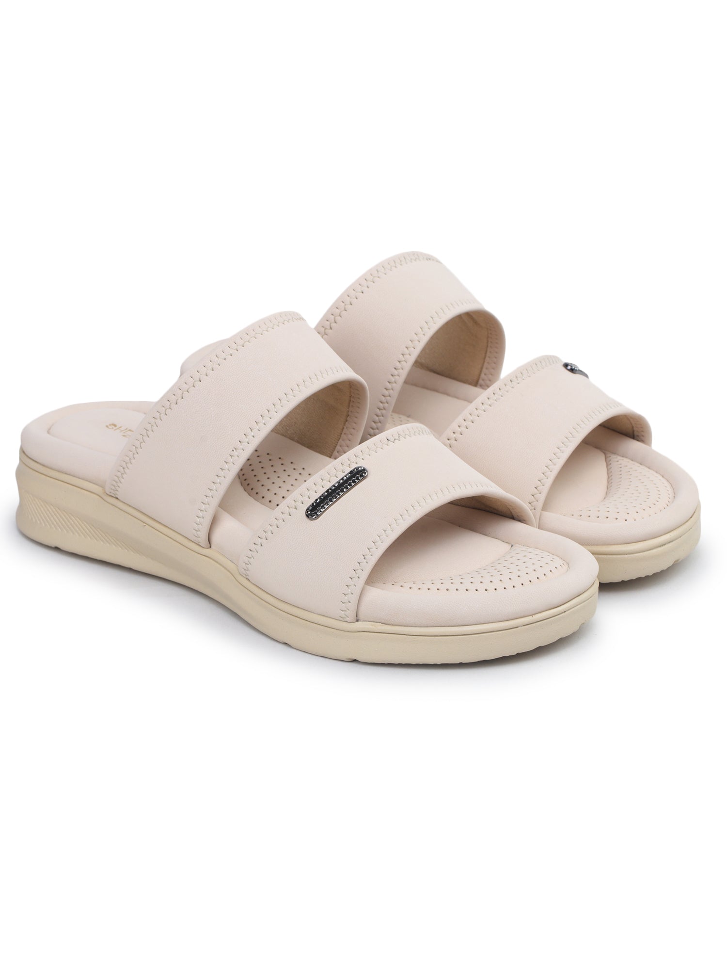 Casual Open Back Round Toe Heels