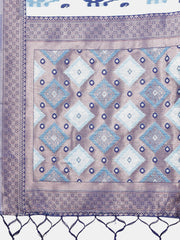 Radiant Linen Cotton Patola Saree - Where Tradition Dances with Elegance