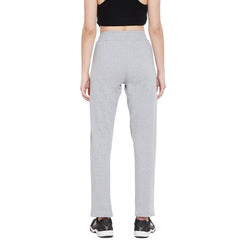 Women's Dark Grey Cotton Track Pants