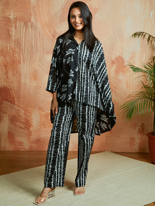Women's Black Co ords Set