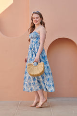 Seashell Cream Corset Midi Dress