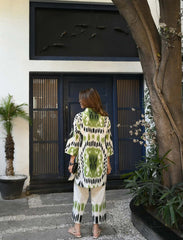 Green and Black Co ord set