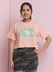 Girls Cotton Crop Top