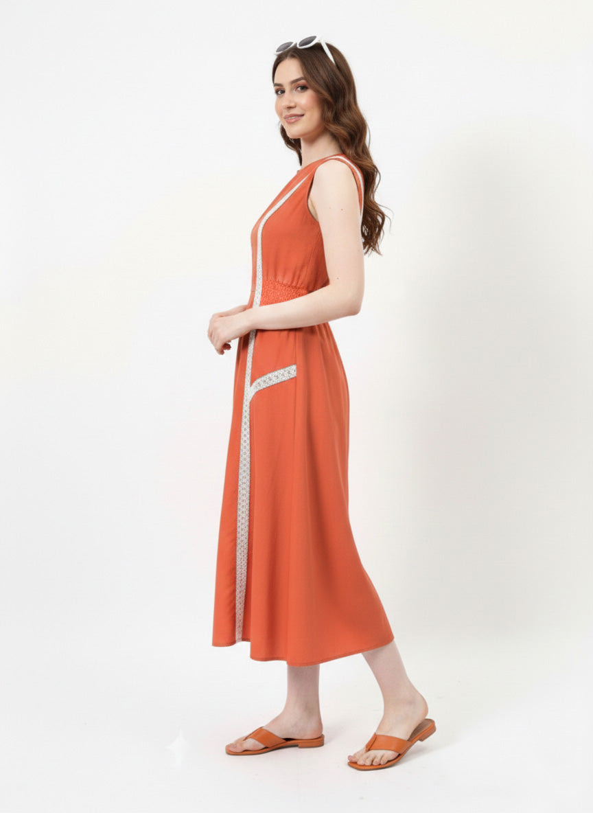 Fit & Flare Midi Dress