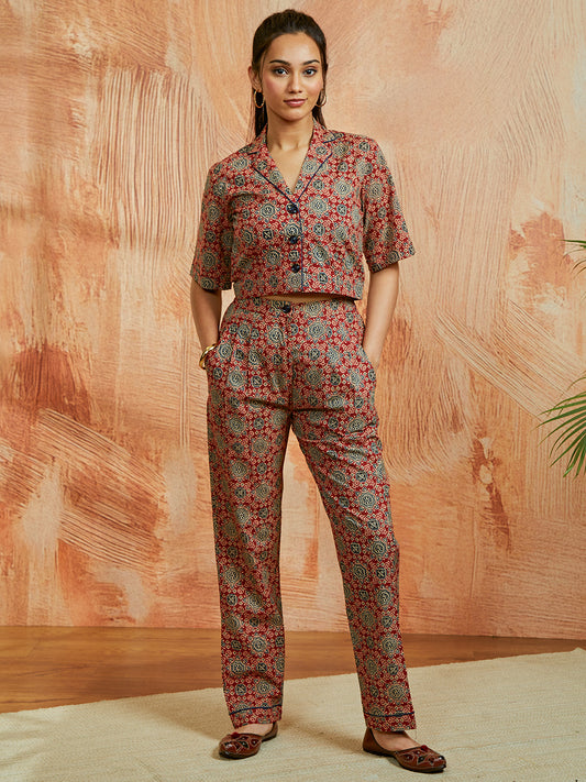Women's Rust Co ords Set