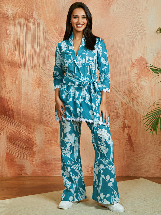 Women's Aqua Co ords Set