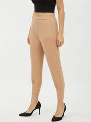 Women's Maroon Jogger Style Trousers
