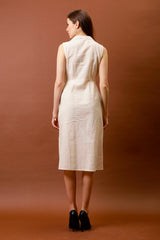 Linen Formal Midi Dress
