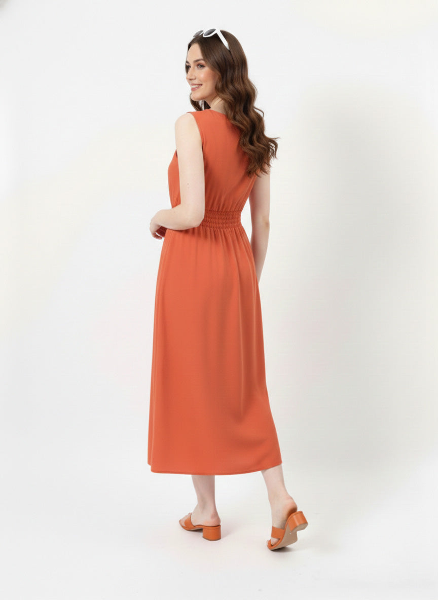 Fit & Flare Midi Dress