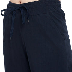 Women's Dark Grey Cotton Track Pants