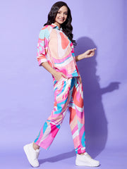 Women's Multi Colored Co-Ord Set