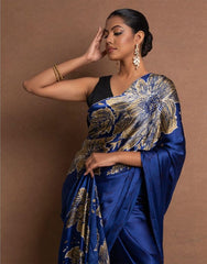 Soft-Modal-Silk-saree-with-stylish-prints-lacoste