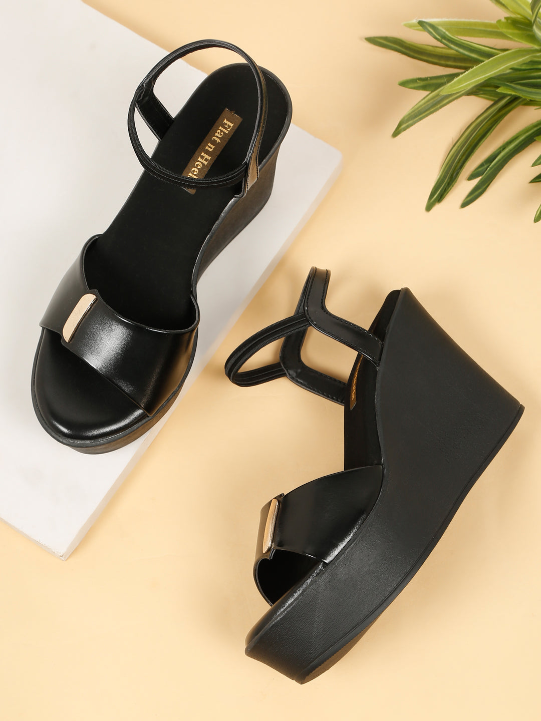 Casual Fashion Backstrap Wedge Sandals