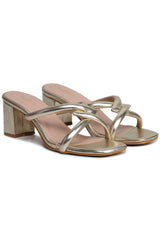Fashion Open Back Sandal 2 inches Block Heels