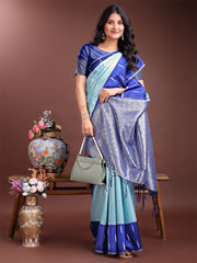 Orange & Maroon Lichi Silk Saree with Rich Zari Pallu & Tassels – Soft Festive Wear Saree for Women
